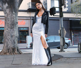 Charlie Metallic Knit Mermaid Dress Sai Feel